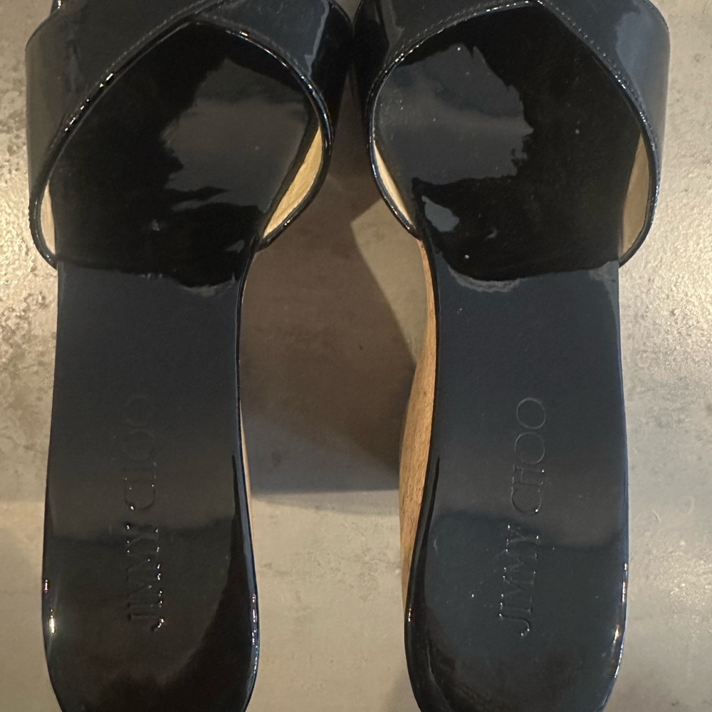 Jimmy Choo Black Patent Leather Heels - Picture 7 of 9